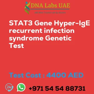 STAT3 Gene Hyper-IgE recurrent infection syndrome Genetic Test sale cost 4400 AED