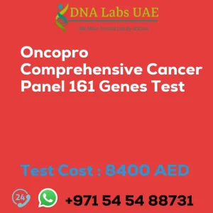 Oncopro Comprehensive Cancer Panel 161 Genes Test sale cost 8400 AED