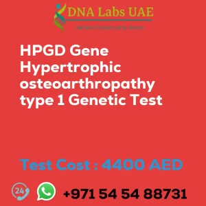 HPGD Gene Hypertrophic osteoarthropathy type 1 Genetic Test sale cost 4400 AED