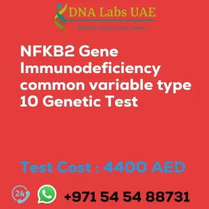 NFKB2 Gene Immunodeficiency common variable type 10 Genetic Test sale cost 4400 AED