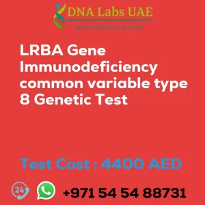 LRBA Gene Immunodeficiency common variable type 8 Genetic Test sale cost 4400 AED