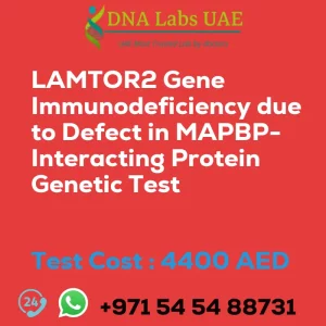 LAMTOR2 Gene Immunodeficiency due to Defect in MAPBP-Interacting Protein Genetic Test sale cost 4400 AED