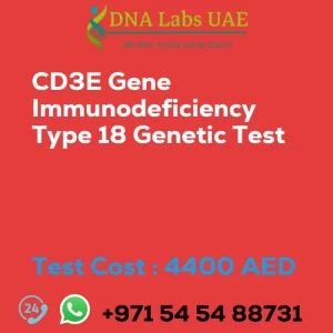 CD3E Gene Immunodeficiency Type 18 Genetic Test sale cost 4400 AED