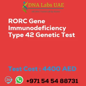 RORC Gene Immunodeficiency Type 42 Genetic Test sale cost 4400 AED