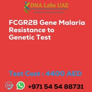 FCGR2B Gene Malaria Resistance to Genetic Test sale cost 4400 AED