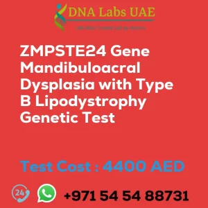 ZMPSTE24 Gene Mandibuloacral Dysplasia with Type B Lipodystrophy Genetic Test sale cost 4400 AED
