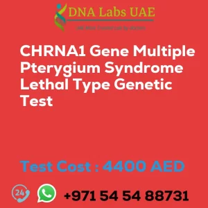 CHRNA1 Gene Multiple Pterygium Syndrome Lethal Type Genetic Test sale cost 4400 AED