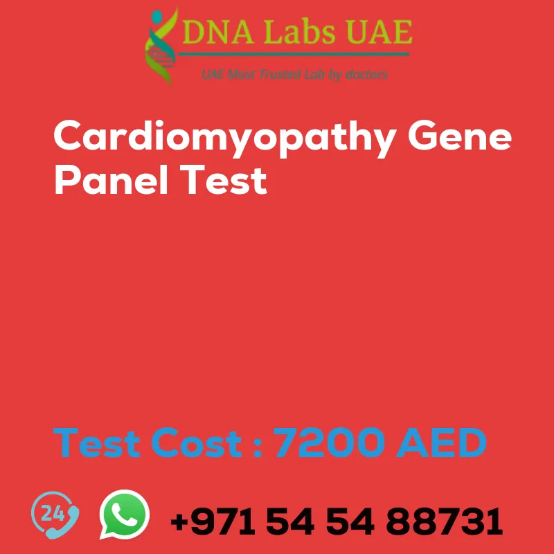 Cardiomyopathy Gene Panel Test sale cost 7200 AED