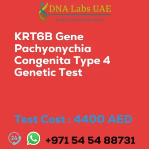 KRT6B Gene Pachyonychia Congenita Type 4 Genetic Test sale cost 4400 AED