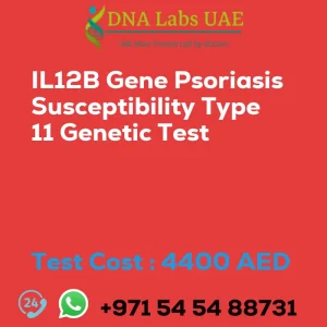 IL12B Gene Psoriasis Susceptibility Type 11 Genetic Test sale cost 4400 AED