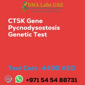 CTSK Gene Pycnodysostosis Genetic Test sale cost 4400 AED