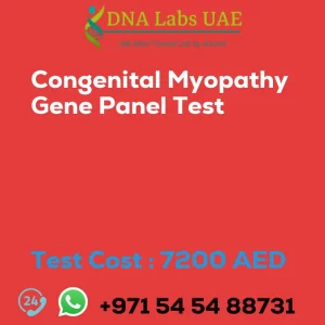 Congenital Myopathy Gene Panel Test sale cost 7200 AED