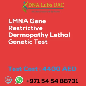 LMNA Gene Restrictive Dermopathy Lethal Genetic Test sale cost 4400 AED