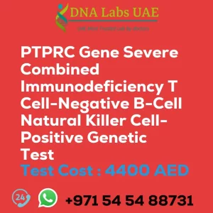 PTPRC Gene Severe Combined Immunodeficiency T Cell-Negative B-Cell Natural Killer Cell-Positive Genetic Test sale cost 4400 AED