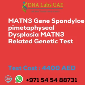 MATN3 Gene Spondyloepimetaphyseal Dysplasia MATN3 Related Genetic Test sale cost 4400 AED