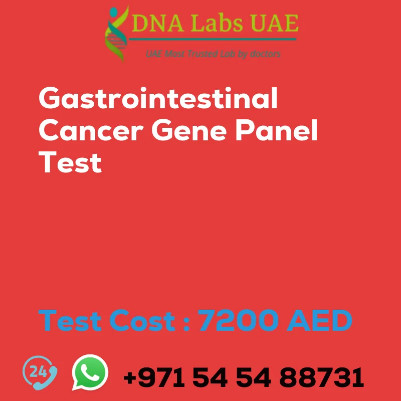 Gastrointestinal Cancer Gene Panel Test sale cost 7200 AED