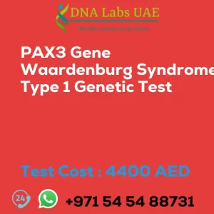 PAX3 Gene Waardenburg Syndrome Type 1 Genetic Test sale cost 4400 AED