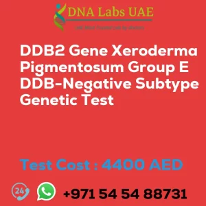 DDB2 Gene Xeroderma Pigmentosum Group E DDB-Negative Subtype Genetic Test sale cost 4400 AED