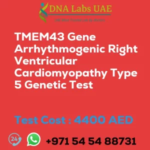 TMEM43 Gene Arrhythmogenic Right Ventricular Cardiomyopathy Type 5 Genetic Test sale cost 4400 AED
