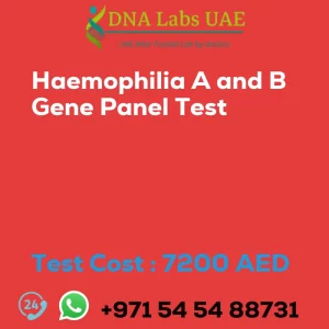 Haemophilia A and B Gene Panel Test sale cost 7200 AED