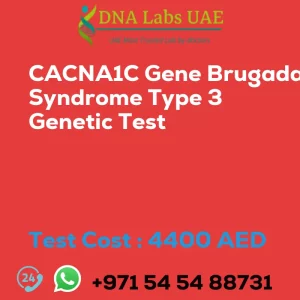 CACNA1C Gene Brugada Syndrome Type 3 Genetic Test sale cost 4400 AED