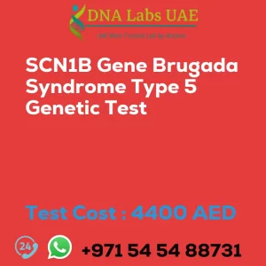 SCN1B Gene Brugada Syndrome Type 5 Genetic Test sale cost 4400 AED