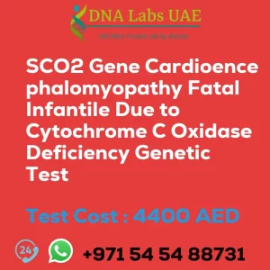 SCO2 Gene Cardioencephalomyopathy Fatal Infantile Due to Cytochrome C Oxidase Deficiency Genetic Test sale cost 4400 AED