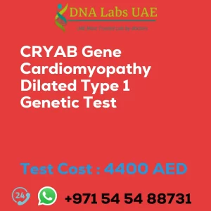 CRYAB Gene Cardiomyopathy Dilated Type 1 Genetic Test sale cost 4400 AED