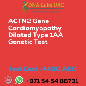 ACTN2 Gene Cardiomyopathy Dilated Type 1AA Genetic Test sale cost 4400 AED
