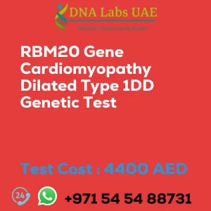 RBM20 Gene Cardiomyopathy Dilated Type 1DD Genetic Test sale cost 4400 AED