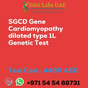 SGCD Gene Cardiomyopathy dilated type 1L Genetic Test sale cost 4400 AED