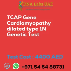 TCAP Gene Cardiomyopathy dilated type 1N Genetic Test sale cost 4400 AED