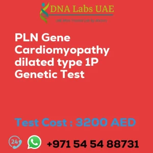 PLN Gene Cardiomyopathy dilated type 1P Genetic Test sale cost 3200 AED