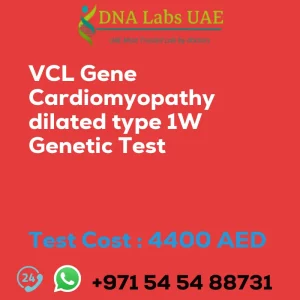 VCL Gene Cardiomyopathy dilated type 1W Genetic Test sale cost 4400 AED