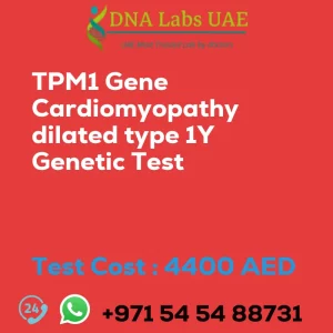 TPM1 Gene Cardiomyopathy dilated type 1Y Genetic Test sale cost 4400 AED