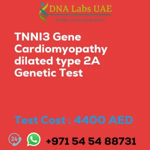 TNNI3 Gene Cardiomyopathy dilated type 2A Genetic Test sale cost 4400 AED