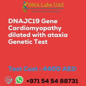 DNAJC19 Gene Cardiomyopathy dilated with ataxia Genetic Test sale cost 4400 AED