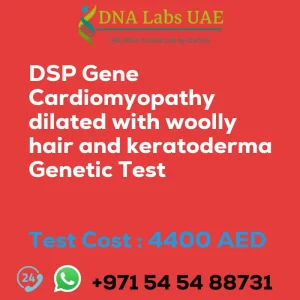 DSP Gene Cardiomyopathy dilated with woolly hair and keratoderma Genetic Test sale cost 4400 AED