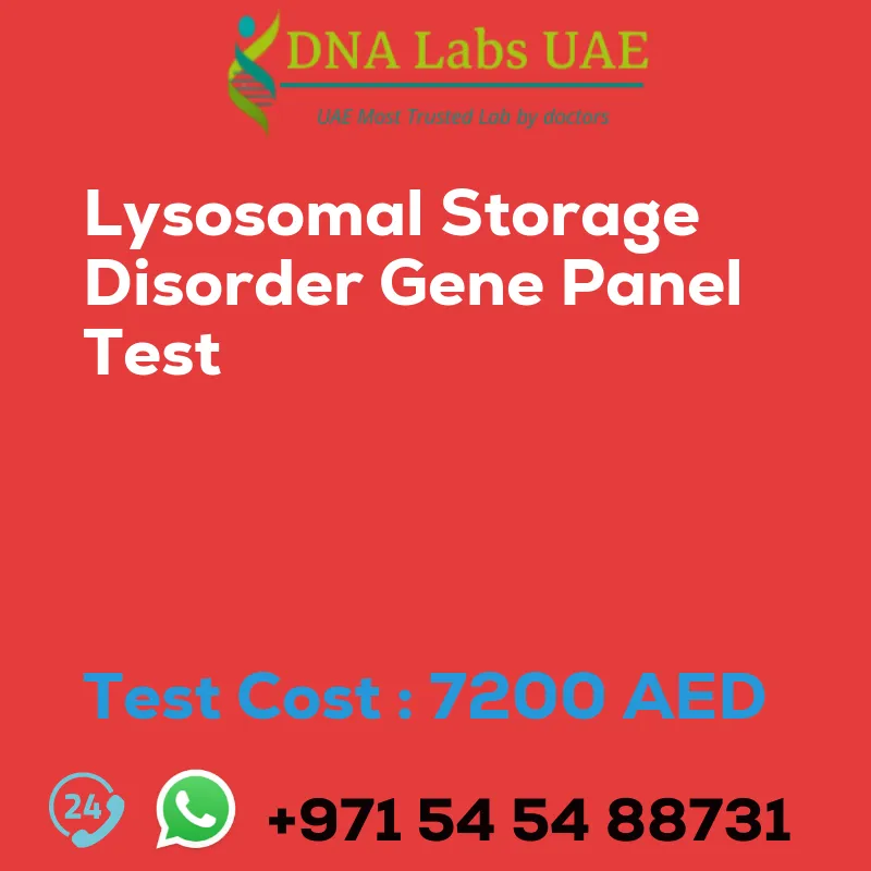 Lysosomal Storage Disorder Gene Panel Test sale cost 7200 AED