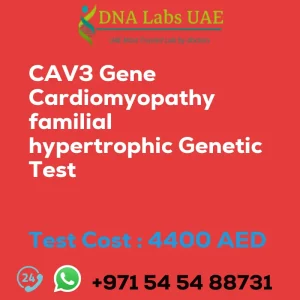 CAV3 Gene Cardiomyopathy familial hypertrophic Genetic Test sale cost 4400 AED