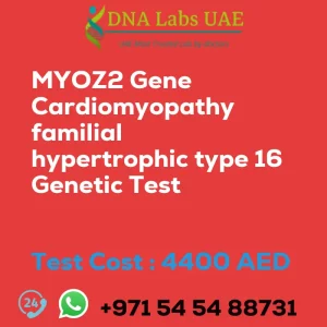 MYOZ2 Gene Cardiomyopathy familial hypertrophic type 16 Genetic Test sale cost 4400 AED