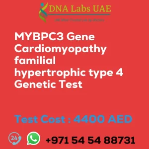 MYBPC3 Gene Cardiomyopathy familial hypertrophic type 4 Genetic Test sale cost 4400 AED