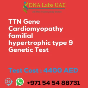 TTN Gene Cardiomyopathy familial hypertrophic type 9 Genetic Test sale cost 4400 AED