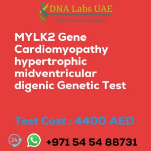 MYLK2 Gene Cardiomyopathy hypertrophic midventricular digenic Genetic Test sale cost 4400 AED