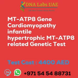 MT-ATP8 Gene Cardiomyopathy infantile hypertrophic MT-ATP8 related Genetic Test sale cost 4400 AED