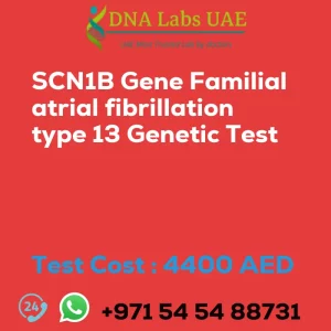 SCN1B Gene Familial atrial fibrillation type 13 Genetic Test sale cost 4400 AED