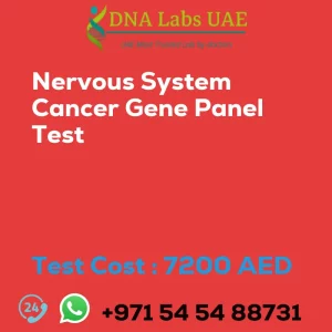 Nervous System Cancer Gene Panel Test sale cost 7200 AED