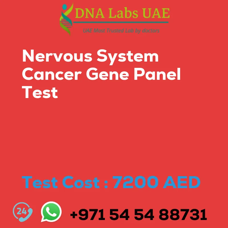 Nervous System Cancer Gene Panel Test sale cost 7200 AED