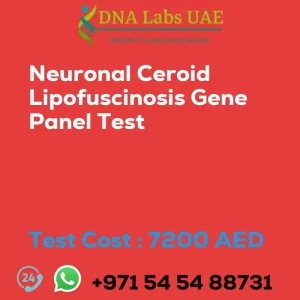 Neuronal Ceroid Lipofuscinosis Gene Panel Test sale cost 7200 AED