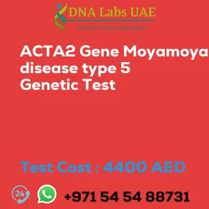 ACTA2 Gene Moyamoya disease type 5 Genetic Test sale cost 4400 AED